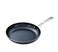 Kyocera Ceramic Frying Pan with Ceramic Non-Stick Coating, 30 cm, PFAS/PTFE Free, Stainless Steel Handle, Suitable for All Hob Types, Charcoal