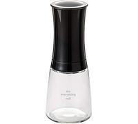 KYOCERA CM-20C-BK herb and spice grinder with ceramic grinder, adjustable coarse to fine, glass container, Black