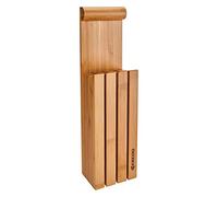 Kyocera Four Slot Empty Bamboo Knife Block, Boxed