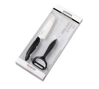 Kyocera Starter Set Black with 11cm Ceramic Utility Knife & Peeler