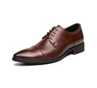 KYOESCAI Men's Dress Shoes Classic Cap-Toe Oxfords Formal Tuxedo Suit Shoes