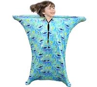 KYOFIS Sensory Sock, Sensory Stretchable Socks Full-body Wrap Stretchy Body Sox Compression Sheet Autistic Anxiety Calming Therapy for Kid/adult(Ocean Light Blue,L/Large)