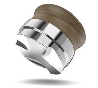 KYONANO 53mm Coffee Distributor, Espresso Distribution Tool 53.3mm, Adjustable Depth Espresso Tamper Leveler with Walnut Wood Handle Fits for 54mm Breville Barista Portafilter