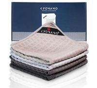 KYONANO Espresso Accessories, Barista Cloth 4 Pack, Coffee Accessories, Waffle Weave Microfiber Towel (12"x12"), Coffee Towels for Bar, Espresso Towel, Barista accessorie for Clean Steam Wand