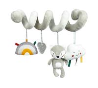 Kyoot Soft Activity Spiral Toy for Pram Carseat highchair Travel Baby Car Seat Cot Stroller Winding Sensory Toy Hanging Teething Toys | 0-12 Months (Fox, Cloud, Rainbow & Teether, 4 Hanging Toys)