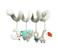 Kyoot Soft Activity Spiral Toy for Pram Carseat highchair Travel Baby Car Seat Cot Stroller Winding Sensory Toy Hanging Teething Toys | 0-12 Months (Elephant, Moon, Penguin & Teether, 4 Hanging Toys)