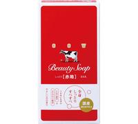 Kyoshinsha Milk Soap Cow Brand Red box 3 pcs. General Purpose Soap To use, lather well and wash gently, then rinse thoroughly. General Purpose Soap