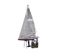 Kyosho 40042S-B Fortune 612 III Ready Set RC Sailboat Vehicle, 612 mm, Blue/Red/White