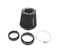 KYOSTAR Universal 3/3.5/4" (75/89/100mm) High-Flow Air Filter, Reusable Cone Cold Air Intake, High Performance, Clamp-On Car High Flow Air Kit, Flange Diameter: 3/3.5/4 Inch, Height: 6.2 Inch, Black