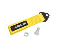 Kyostar Universal Racing Tow Strap for Front or Rear Bumper Towing Hooks, High Strength Tow Straps, Upgrade Version (Yellow)