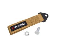 Kyostar Universal Racing Tow Strap for Front or Rear Bumper Towing Hooks, High Strength Tow Straps, Upgrade Version (Gold)