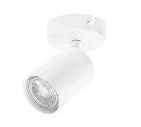 KYOTECH 1 Way LED Ceiling Light Rotatable GU10 Ceiling Spotlights Fitting GU10 Sockets White Angle Adjustable Lighting for Kitchen Living Room and Bedroom, Bulb not Included