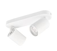 KYOTECH 2 Way LED Ceiling Light Rotatable GU10 Ceiling Spotlights Fitting GU10 Sockets White Angle Adjustable Lighting for Kitchen Living Room and Bedroom, Bulb not Included