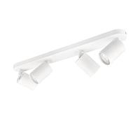 KYOTECH 4 Way LED Ceiling Light Rotatable GU10 Ceiling Spotlights Fitting GU10 Sockets White Angle Adjustable Lighting for Kitchen Living Room and Bedroom, Bulb not Included