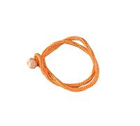 京都あさひ屋 KYOTO ASAHIYA Red Japanese Kumihimo Silk Braided Bracelet for Men Women, Braided Double Bracelet, Handemade Kimono Bracelet, Gift for unisex, Wrist size : 15cm (5.3in), Silk, no gemstone
