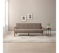 Kyoto Bentley Small Double Fabric Sofa Bed - Taupe