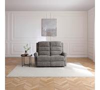 Kyoto Betsy Fabric 2 Seater Power Recliner Sofa - Grey