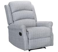 Kyoto Betsy Fabric Manual Recliner Chair - Grey