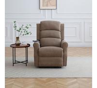Kyoto Betsy Fabric Power Recliner Chair - Beige