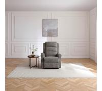 Kyoto Betsy Fabric Power Recliner Chair - Grey