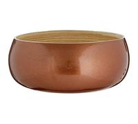 Kyoto Bowl, Spun Bamboo, Metallic Rose Gold, Small