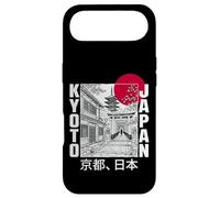 Kyoto Japan Pagoda Torii Gate Red Sun Sketch Retro Case for iPhone Air