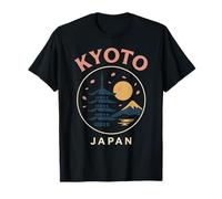 Kyoto Japan Retro Pagoda Temple Sakura Travel Japanese T-Shirt