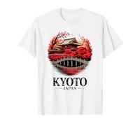 Kyoto Japan Temple Autumn Scenery Art Souvenir T-Shirt