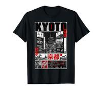 Kyoto Japan Temple City Poster Art Illustration T-Shirt