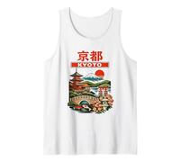 Kyoto Japan Temple Vintage Travel Graphic Tank Top