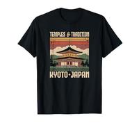 Kyoto Japan Temples Tradition Retro Travel Kawaii Souvenir T-Shirt