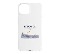 Kyoto Japan Vintage Skyline Retro Graphic Case for iPhone 15 Plus