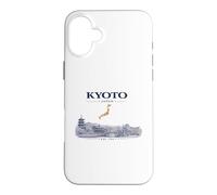 Kyoto Japan Vintage Skyline Retro Graphic Case for iPhone 16 Plus