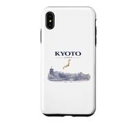 Kyoto Japan Vintage Skyline Retro Graphic Case for iPhone XS Max