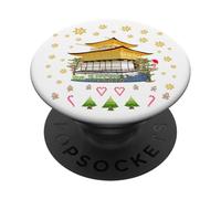 Kyoto, Kinkaku-ji, golden pavilion, Japan, Christmas PopSockets Adhesive PopGrip