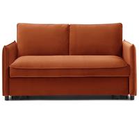 Beatrice Velvet 2 Seater Pop Up Sofa Bed Orange