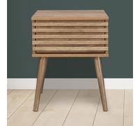 Kyoto Side Table Natural 1 Shelf 1 Drawer
