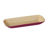 Kyoto Spun Bamboo Tray, Raspberry