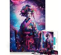 Kyotos Geisha Districts Jigsaw for Teenagers1000 Pieces Focus Skill Smooth Cut Fun Hobby (50x75cm)