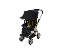 Kyowoll Baby Stroller Sun Cover - Universal Pram Buggy Sunshade and Blackout Blind, Pushchair Sun Protection, Awning Anti-UV Umbrella, Stops 99% of The Sun's Rays UPF50+ (Black)
