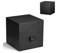 Kypeeka Stainless Steel Piggy Bank for Adults Cash Saving Box (Black, 7.9")