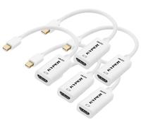 Kyper USKyper-2788 5 Pack 4K MDP Mini DisplayPort to HDMI Adapter Mini DP Compatible for Thunderbolt MacBook Pro, MacBook Air, Mac Mini, Microsoft Surface Pro 3/4, etc (5)