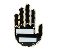 KYPSZQPSH 1Pc Middle Gesture With Remote Funny Finger Car Light Road Rage Signs Hand Lamp Sticker Glow Panel For Car Window