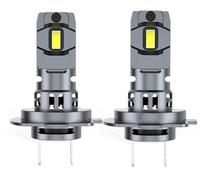 KYPSZQPSH H1 H7 LED 1:1 Size Car Headlight Bulbs Mini Turbo Head Lamp 3570 CSP Chips Wireless H4 LED Auto Lamps 6500K White 12V (Color : H7)