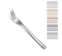 Kyraton Dessert Forks 12 Pieces 15.6cm Stainless Steel Cake, Tea, Fruit, Pastry Forks Cutlery Set, Dishwasher Safe