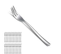 Kyraton Dessert Forks 24 Pieces 15.6cm Stainless Steel Cake Fork, Tea, Fruit, Pastry Forks Cutlery Set, Dishwasher Safe