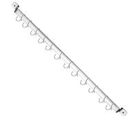 Kyraton Kitchen Utensil Rack, Kitchen Rack, Organizer for Hanging Knives, Hanging Pot Utensil Holder, Wall Mounted Gourmet Rail with 14 Hooks
