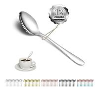Kyraton Teaspoons Set of 12 Pieces, 14cm Stainless Steel Coffee Spoons, Dessert Spoon, Small Tea Spoons, Dishwasher Safe