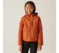 Regatta Kids Water-repellent Kyrell Reversible Jacket Burnt Copper Black Camo, Size: 3-4 Years