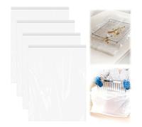 KYRGEU Large Oven Grill Cleaning Bags, Heavy Duty Oven Rack Cleaner Bags - No Messy Hands Reusable Soak-off Cleaning Kit for Grate & Grill Rack,No Cleaner Included (4 Packs 19.6''X27.5'')